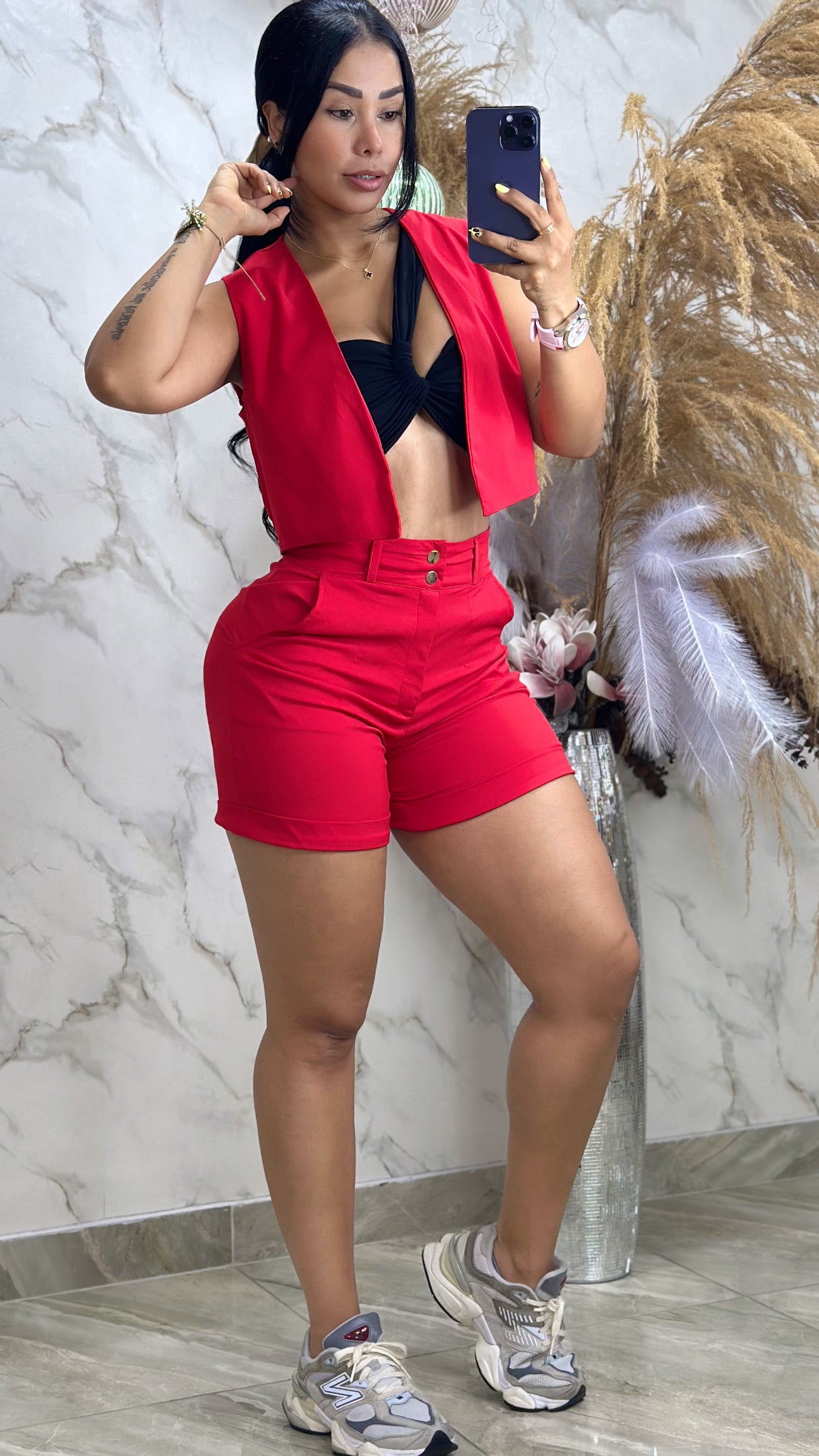 Conjunto 3 pieas short y chaleco