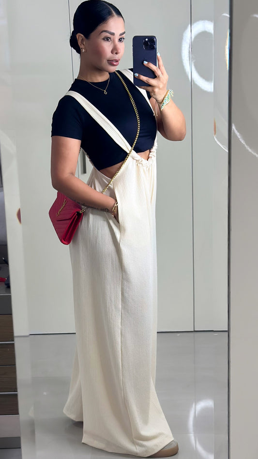 Conjunto bobito texturizado, blusa tela fría