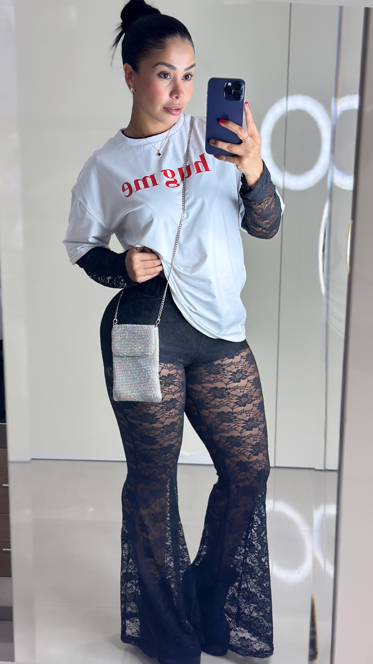 conjunto blonda blusa oversice dtf hugme