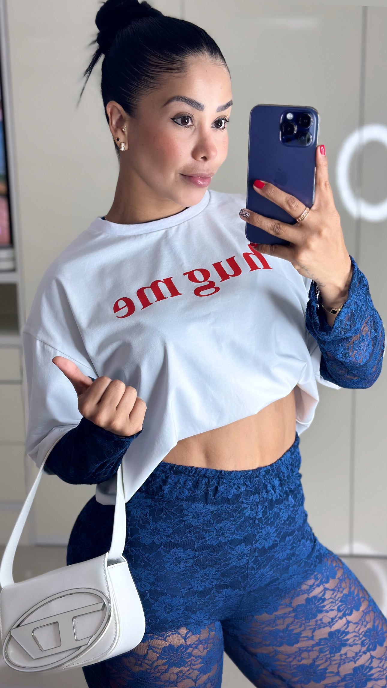 conjunto blonda blusa oversice dtf hugme