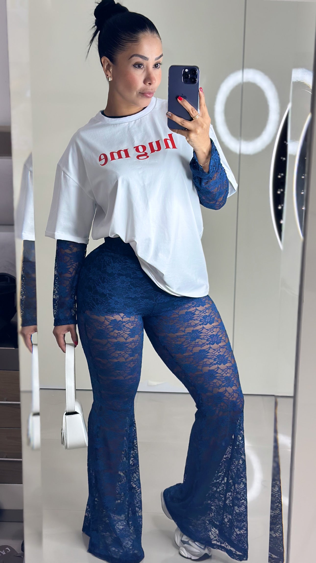 conjunto blonda blusa oversice dtf hugme