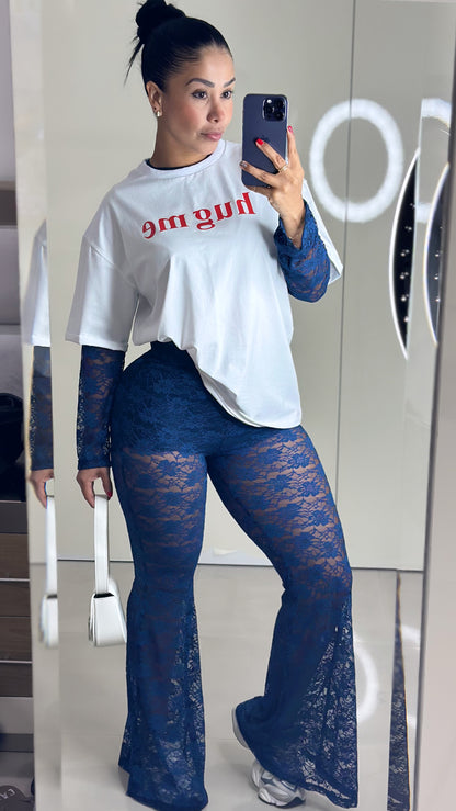 conjunto blonda blusa oversice dtf hugme