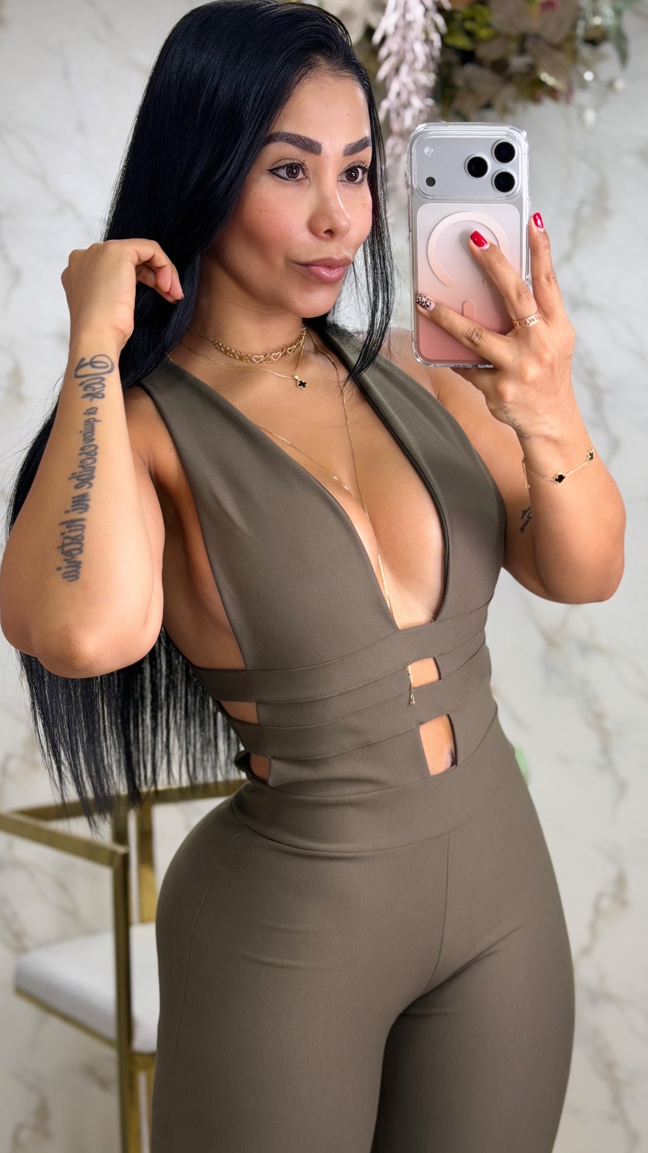 ENTERIZO DOBLE PRETINA CIERRE TRASERO