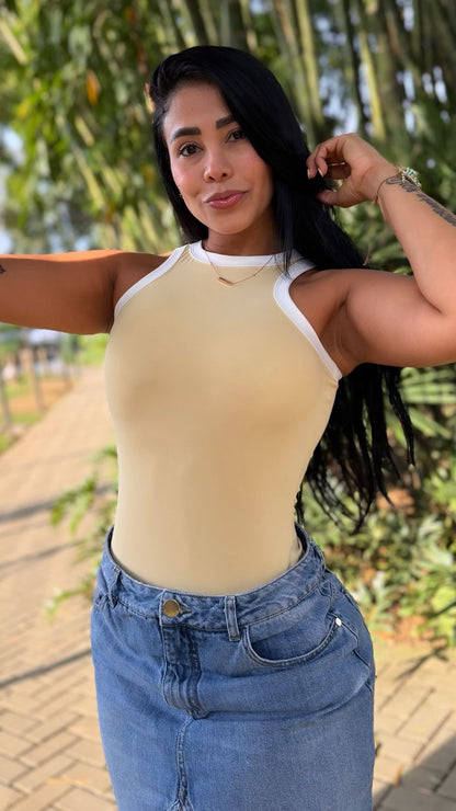Body Siena Corte Halter – Espalda Descubierta